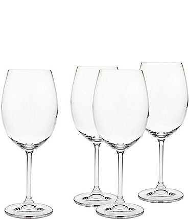 Image of Godinger Crystal Meridian Red Wine Glasses, Set of 4