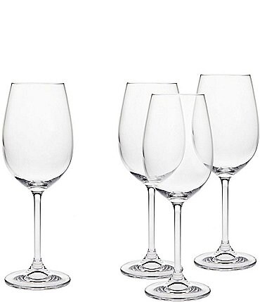Image of Godinger Crystal Meridian White Wine Glasses, Set of 4