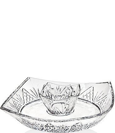 Image of Godinger Dublin Square Chip and Dip Server, 10"
