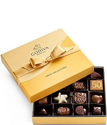 Image of Godiva Chocolatier 19-Piece Chocolate Gold Gift Box