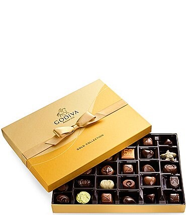 Image of Godiva Chocolatier 36-Piece Chocolate Gold Gift Box