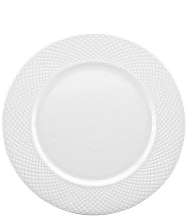 Image of Gorham Woodbury Embossed Bone China Dinner Plate