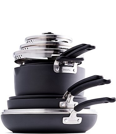 Image of GreenPan Levels Hard Anodized Stackable Ceramic Nonstick 11-Piece Set