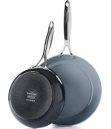 Image of GreenPan Valencia Pro Magneto Ceramic Non-Stick 2-Piece Open Fry Pan Set,  8" & 10"
