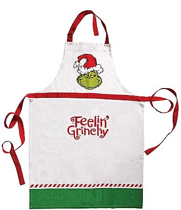 Image of Grinch Dr. Seuss Feelin' Grinchy Kitchen Cooking Apron