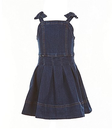 Image of Habitual Little Girls 2T-6 Denim Fit & Flare Dress