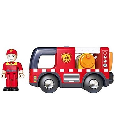 Image of Hape Fire Truck With Siren Toy