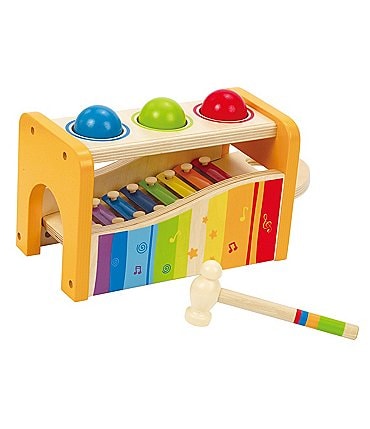 Image of Hape Instrumental Pound And Tap Music Bench Toy