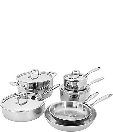 Image of Henckels Clad Impulse Stainless Steel 10-Piece Pots and Pans Set