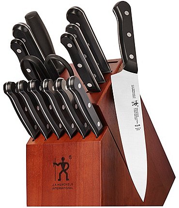 Image of Henckels Solution Razor-Sharp 15-Piece Knife Block Set