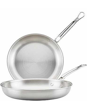 Image of Hestan Thomas Keller Insignia Tri-Ply Stainless Steel Set of Two Open Saute Pan 11" & 12.5"