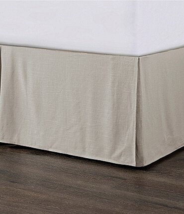 Image of HiEnd Accents  Hera Collection Washed Linen Tailored Bed Skirt