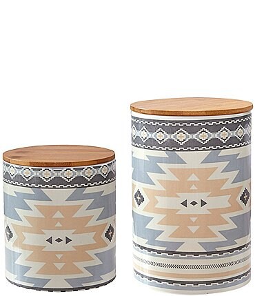 Image of HiEnd Accents 2-Piece Desert Sage Southwestern Pattern Canister Set