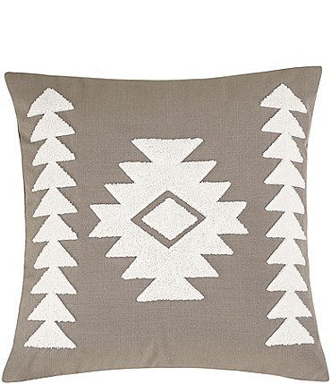 Image of Paseo Road by HiEnd Accents Applique Tribal Square Pillow