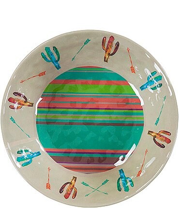 Image of HiEnd Accents Cactus Melamine Dinner Bowls,  Set of 4