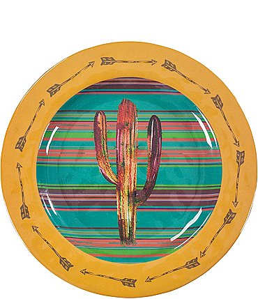 Image of HiEnd Accents Cactus Melamine Dinner Plates, Set of 4