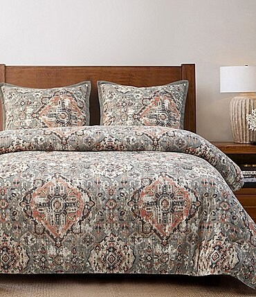 Image of HiEnd Accents Carmen Medallion Print Duvet Cover Mini Set