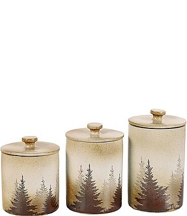 Image of Paseo Road by HiEnd Accents Clearwater Pines 3-Piece Canister Set