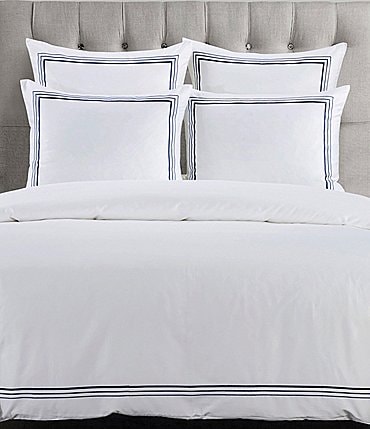 Image of HiEnd Accents Embroidered Border Collection Duvet Cover Mini Set