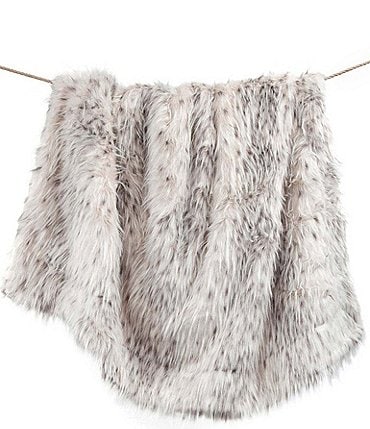Image of HiEnd Accents Ermine Oversized Ermine Double-Sided Plush Throw Blanket