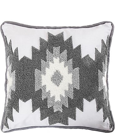 Image of Paseo Road by HiEnd Accents Southwestern Free Spirit Crewel Embroidered Square Pillow