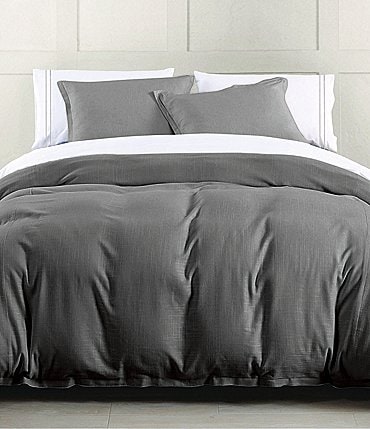 Image of HiEnd Accents Hera Flange Linen Comforter Mini  Set