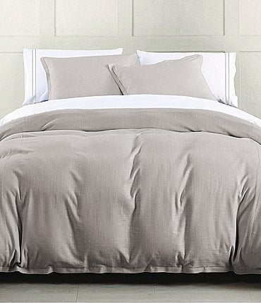 Image of HiEnd Accents Hera Flange Linen Comforter Mini  Set