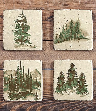 Image of HiEnd Accents Joshua Landscape Pattern Coasters, Set of 4
