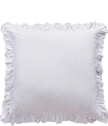 Image of HiEnd Accents Lily Washed Linen Ruffled Euro Sham