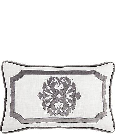 Image of HiEnd Accents Madison Linen Framed Boudoir Pillow