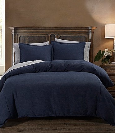 Image of HiEnd Accents Nubby Blue Collection Camden Duvet Cover Mini Set