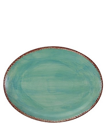 Image of HiEnd Accents Patina Collection Turquoise Serving Platter