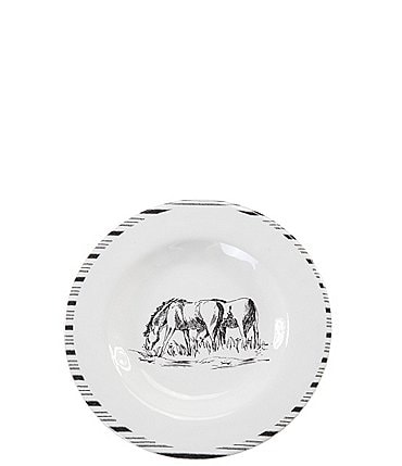Image of HiEnd Accents Paseo Road by HiEnd Accents Ranch Life Collection Melamine Salad Plates, Set of 4