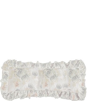 Image of HiEnd Accents Rosaline Floral Ruffled Pillow