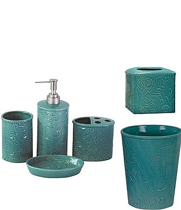 Image of HiEnd Accents Savannah Collection 6-Piece Southwestern Vanity Bathroom Accessory Set