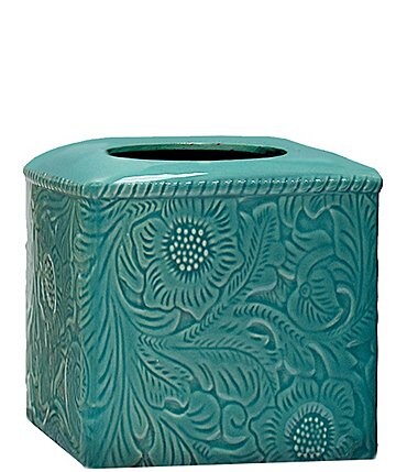 Image of HiEnd Accents Savannah Swirling Floral Pattern Tissue Box Cover