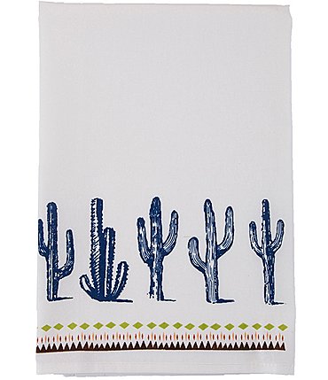 Image of HiEnd Accents Southwest Cactus Border 5-Piece Tea Towel Set