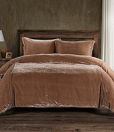 Image of HiEnd Accents Stella Silk Velvet Duvet Cover Mini Set