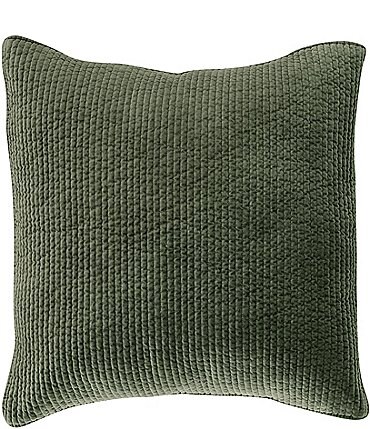 Image of HiEnd Accents Stonewashed Cotton Quilted Velvet Euro Sham
