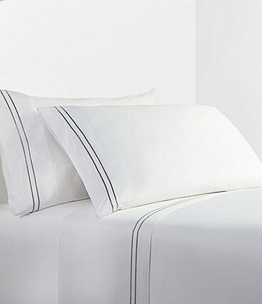 Image of HiEnd Accents Stripe Embroidery Sheet Set