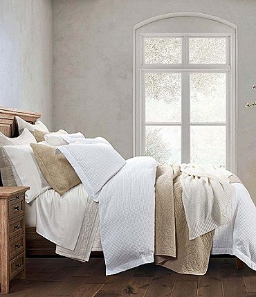 Image of HiEnd Accents Stonewashed Cotton Waffle Weave Duvet Cover Mini Set