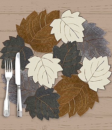 Image of Homewear Harvest Nagel Leaves Placemats, Set of 4