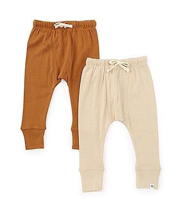 Image of Honest Baby Boys Newborn-24 Months Pull-On Pants 2-Pack Set
