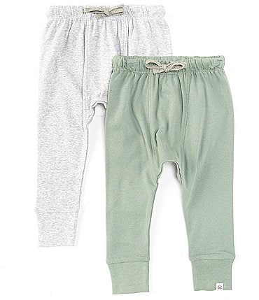 Image of Honest Baby Clothing Baby Boys Newborn-12 Months Organic Cotton Honest Pant 2-Pack