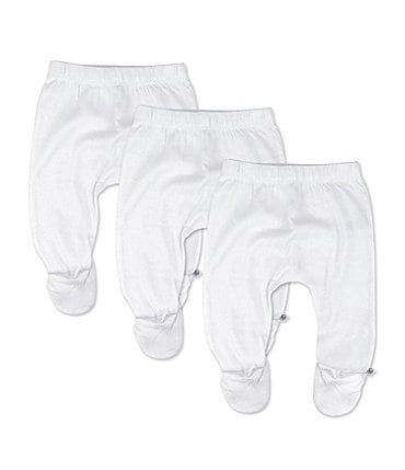 Image of Honest Baby Clothing - Baby Newborn - 9 Months Organic Cotton Footed Harem Pant 3-Pack