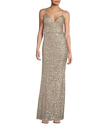 Image of Honey and Rosie Spaghetti Strap Sequin Mermaid Shaped Grown