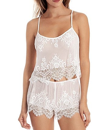 Image of In Bloom by Jonquil Scoop Neck Lace Shorty Pajama Set