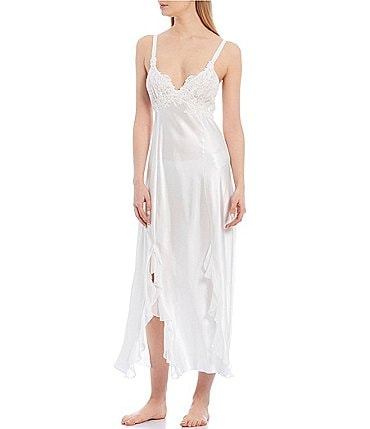 Image of In Bloom by Jonquil Satin & Lace Long Nightgown