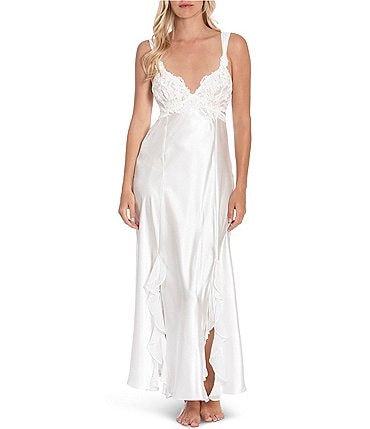 Image of In Bloom by Jonquil Satin & Lace Long Nightgown
