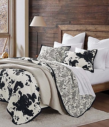 Image of Indigo Hill by HiEnd Accents Clara Cowhide Reversible Quilt Mini Set